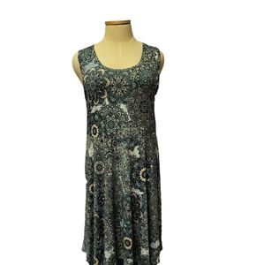 Lularoe Blue Floral Nicki Dress 3XL